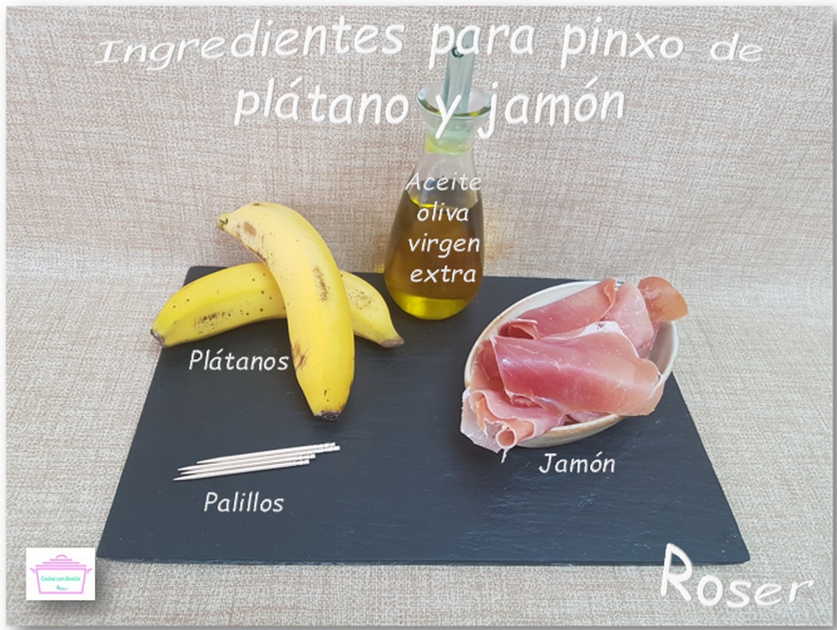 Pinxo de plátano con Jamón1